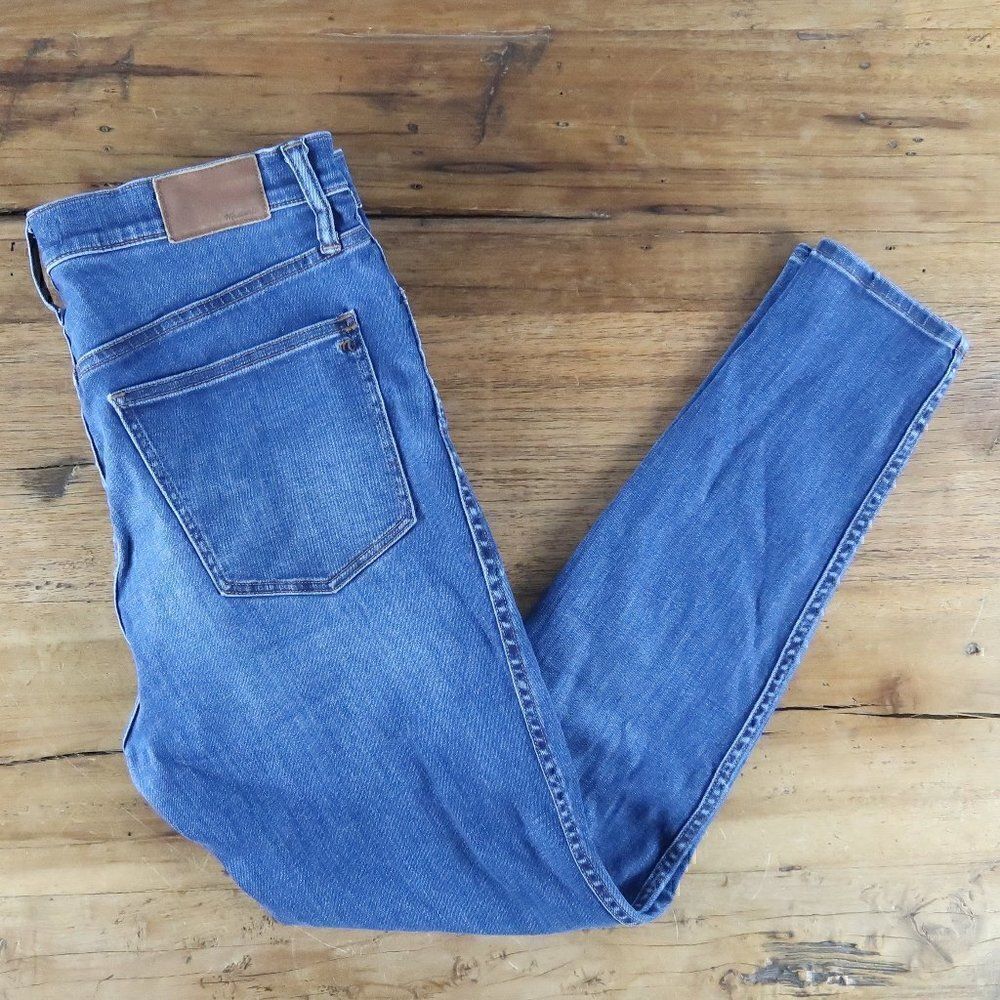 MADEWELL HIGH RISE SKINNY BLUE DENIM JEANS SIZE 30